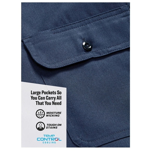 Genuine Dickies Men's FLEX Long Sleeve Work Shirt with Temp Control Cool… - Picture 3 of 9